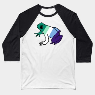 Pixel Gay Man Frog Baseball T-Shirt